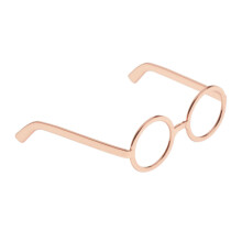 1 / 6 figure accessories glasses 2.6x2.3cm rose gold