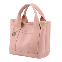 Women Canvas Travel Tote Bag Casual Handbag Top Handle Bag with Compar