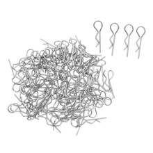 100pcs Metal R-Shaped Pins Cotter Clip for 1/8 and 1/10 Scale RC Racin