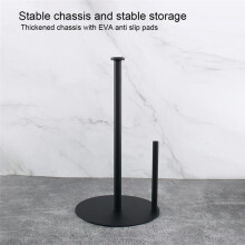 One-Handed Operation Countertop Dispenser Stainless Steel Countertop PaperTowel Stand with Base Kitchen Roll Dispenser