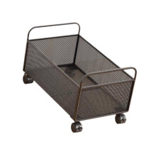 Mesh Rolling File Cart with Wheels Rolling File Organizer for Office F