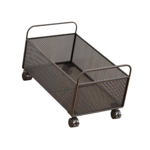 Mesh Rolling File Cart with Wheels Rolling File Organizer for Office F