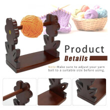 Wooden Yarn Holder, Flower-Shaped Yarn Storage Organizer, Yarn Management, Crochet Knitting Accessories