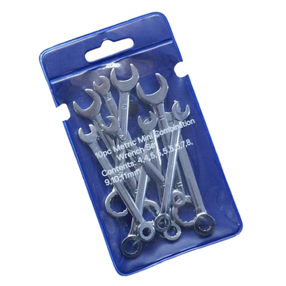 10 Pcs Combination Spanner Wrench Set Mini Wrench Set Metric Set 6902696241207
