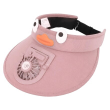 Kids Sun Visor Hat with Fan Open Top Sunhat for Boys and Girls Child F