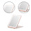 LED Foldable Travel Makeup Mirror Three Colors Light Modes Lighted Bea 3