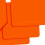 Baseball Softball 5 Pieces Base Set Rubber Field Bases Orange 3