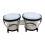 6'' and 7'' Bongo Drum Set Crafted Percussion Instrument for Kids and 1