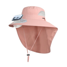 Children Outdoor Hat with Solar Fan for Farming Fishing Shopping Comfo