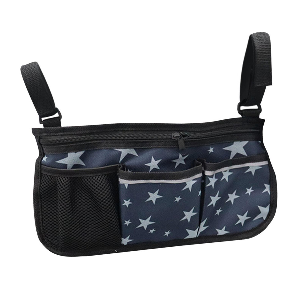 Wheelchair Side Bag Portable with Cup Holder for Home Mobility Chairs
