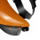 Chainsaw Trimming Full Face Shield Protector Steel Mesh Visor Orange 3