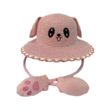 Sun Hat Foldable Beach Panama Cap Outdoor for 3-10 Years Old Girls Bab
