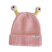 Glowing Little Monster Knit Hat Child Knitted Hat for Running Skating