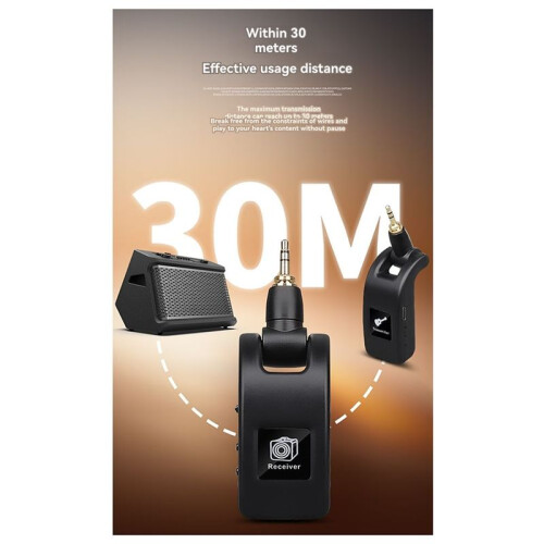 2.4G UHF Wireless Microphone Adapter XLR Transmitter and Receiver for Dynamic Microphone Guitar Audio Mixer PA System