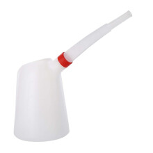 Oil Measuring Jug with Pouring Flexible Spout with Lid for Car Traveli