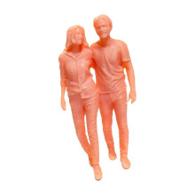 1/64 Unpainted Figure Model Couple Resin 1/64 Couple Figures Decoratio