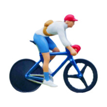1/64 Scale Cyclist Resin Riding Figure for Micro Landscapes Dollhouse