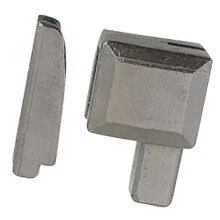 Metal Zipper Latch Slider Retainer Insertion Pin Gray