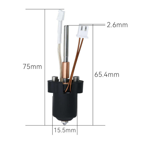 Ceramic Heating Block Kit Convenient Wear Resistant 3D Printers Parts 1