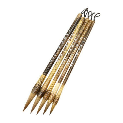 5Pcs Chinese Calligraphy Brushes Crafts Accessories Learning Writing B