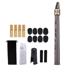 Pocket Saxophone with Mouthpiece Reeds Carrying Bag Fingering Chart fo