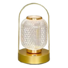 LED Table Lamp Retro Rechargeable Acrylic Night Light USB Touch Bar Bedroom Living Bedside Atmosphere Portable Lighting