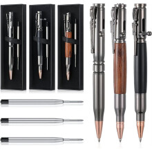 3 Sets Bolt Pens for Collector Lover with Gift Box and Black Ink Refills Christmas Thanksgiving Party Gifts 1