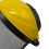 Chainsaw Trimming Full Face Shield Protector Steel Mesh Visor Yellow 3