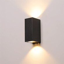 Applique Murale LED Extérieure Étanche IP65 pour Porche, Jardin et Chambre à Coucher, Lampe Décorative Intérieure en Aluminium