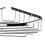 Wall Mount Bathroom Corner Shelf Bathtub Floating Shelves for Balcony 3