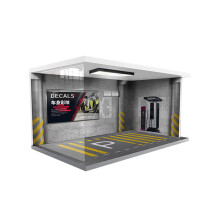 1/18 Garage Diecast Display Case Protection for Diecast Car Layout Col