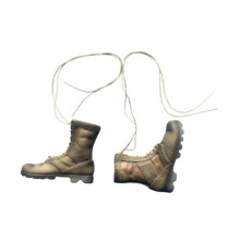 1:6 Scale Miniature Lace up Boot Low Heel Boots for 12'' Female Dolls