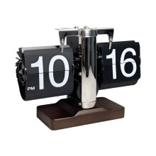 Auto Pager Turning Clock Retro Flip Digital Clock for Living Room Hote