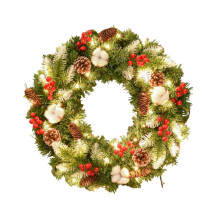 Christmas Wreath with Lights Artificial Wreath for Front Door Wedding