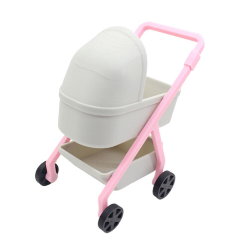 1:12 Miniature Tiny Baby Stroller Dolls Crib Accessory Scene Decor Orn
