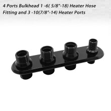 Universal Aluminum Firewall Heater and A/C Bulkhead Inline with 4 Ports