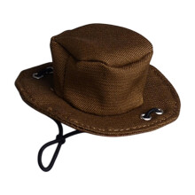 1:12 Cowboy Hat Model Doll Toy Props Miniature Doll Hat for Figure Acc