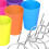 5 Pieces Pegboard Bins with Hooks Easy Installation Pegboard Cups with 3