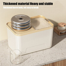 15KG Rice Storage Box Home with Lid Insect Proof Moisture Proof Rice Box Sealed Jar Kitchen Container Storing Dry Grain