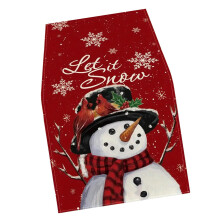 Christmas Table Runner Snowflakes Tablecloth for Tabletop Farmhouse Se
