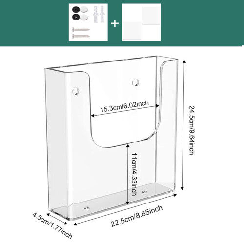 Acrylic Brochure Holder Flyer Display Stand for Documents Booklets Pam 1