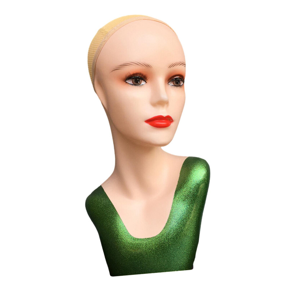 Makeup 21.26inch Professional Female Mannequin Head for Wigs Hairpiece