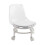 Low Rolling Stool and Backrest Swivel Stool for Cleaning Salon Push Up 1