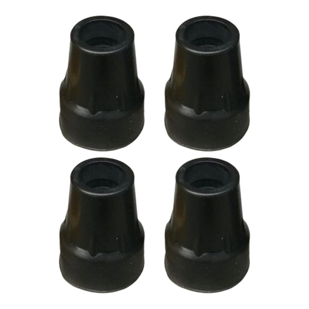 Set of 4 22mm Cane Tips Crutches Pads Replacement Professional AntiSli