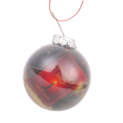 Efficiënte Kerstboom Accent Frosted Mini Boek Ornament-Rood
