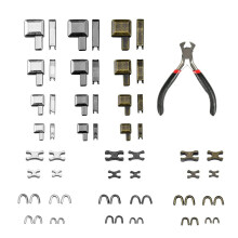 Kit de Reparación de Cremalleras de 61 Piezas, Reemplazo de Deslizadores de Cremallera de Metal