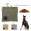 Dog Treat Bag Walking Backpack Pendants Multifunctional-Gray 3