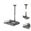 Ceiling Mount with Tray for Projector Camera Wall/Ceiling Mounting Hei 3