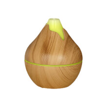 200ML Aromatherapie Essentiële Olie Diffuser Houtnerf Luchtbevochtiger Koel met 7 Kleuren LED-Licht B