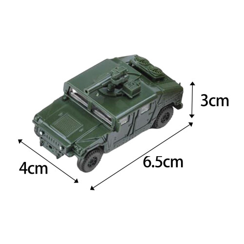 2 Pieces Simulation 1/72 Vehicle Model Kits for Micro Landscape Party 1